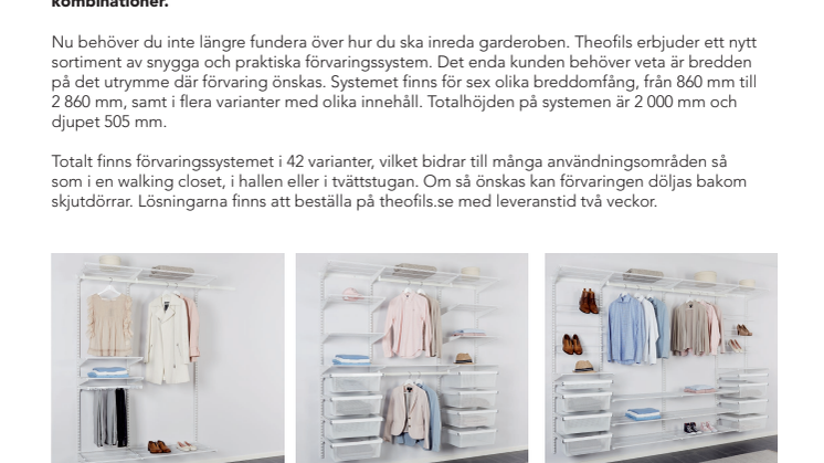 Smarta förvaringslösningar till garderoben