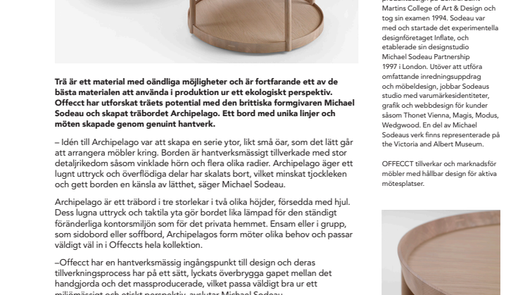 Archipelago, bord av Michael Sodeau