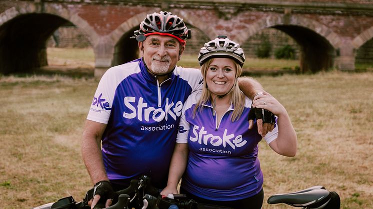 Sarah and her father Robin will take on a 100 mile cycle challenge for the Stroke Association.
