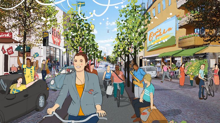 Nya visionsbilder ska utveckla Borås cityhandel