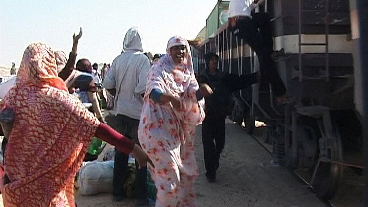 Ursula Biemann, 01_DESERT TRUCK TERMINAL, 02_DESERT RADIO DRONE, 03_INTERVIEW ADAWA, 07_IRON ORE TRAIN, 09_DEPORTATION PRISON LAAYOUNE ur Sahara Chronicle (2006-2007)