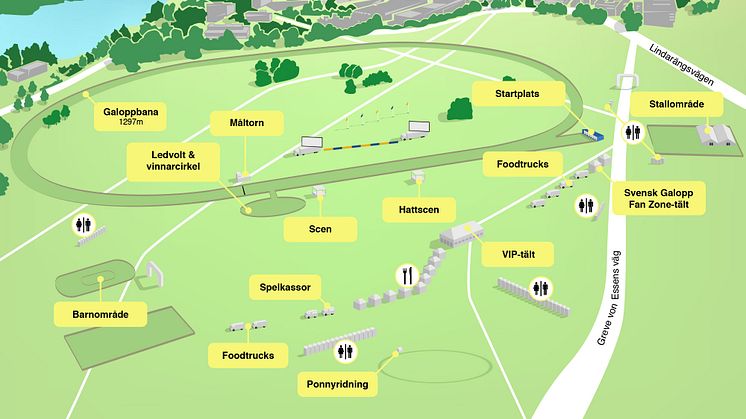 Inför ATG Nationaldagsgaloppen - karta, hålltider, fotopass