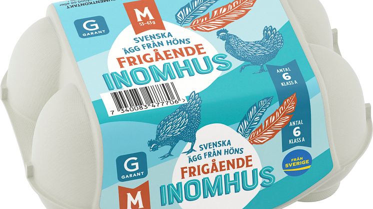 Garant ägg frigående inomhus XL 6-pack