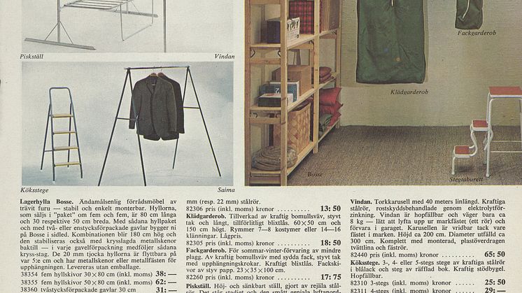 BOSSE: IKEA katalogside 1970 - i kataloget for første gang