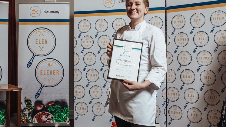 Emma Andersson - Årets Kockelev 2021. Foto Samuel Unéus.