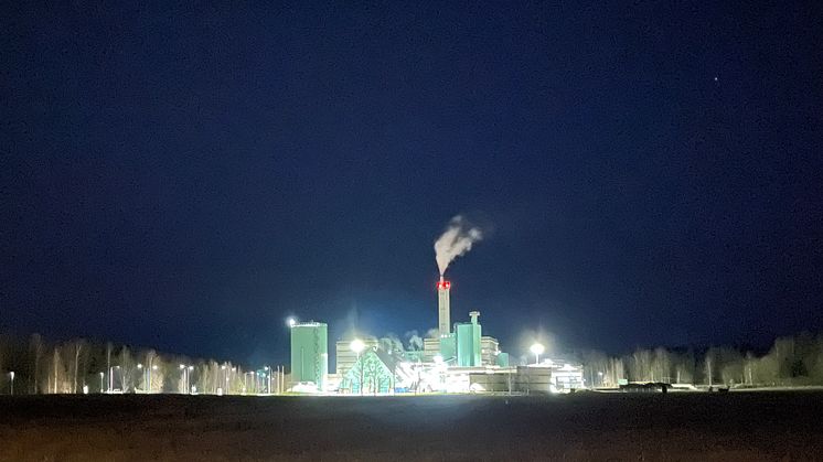 Kraftvärmeverket på Björkborn producerar värme, ånga och el.