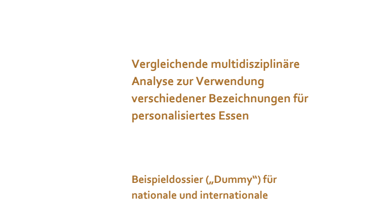 Damit das Produkt zur Vorstellung passt ... Begriffsanalysen von NIMIRUM