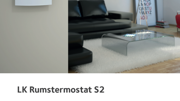 Ny modern rumstermostat för golvvärme