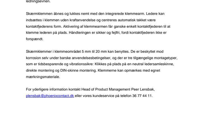 Betjen skærmklemmer med én hånd uden værktøj
