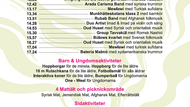 Program. Malmö eidfestival 2022