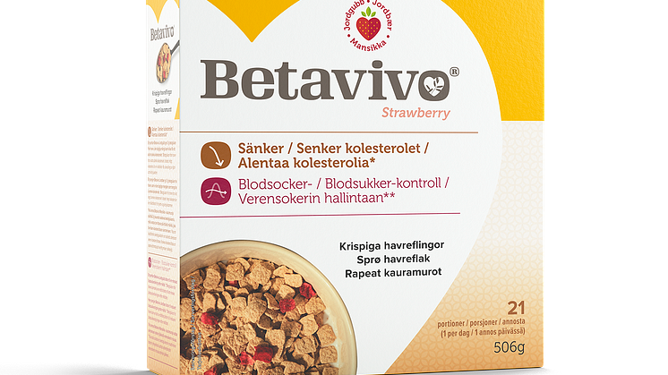 Betavivo Strawberry havreflingor