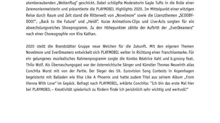 PLAYMOBIL fliegt in neue Welten