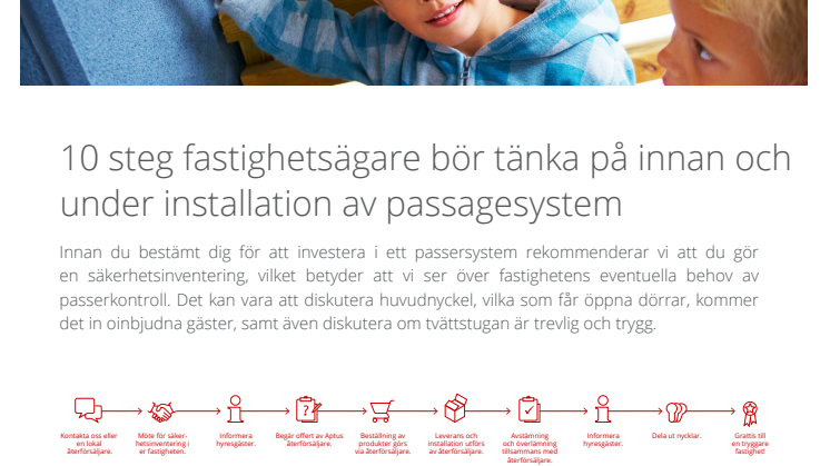 10 steg fastighetsägare bör tänka på innan och under installation av passagesystem