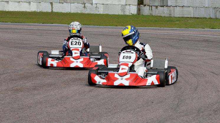 Historiskt SM i el-kart avgörs i samarbete med Prins Carl Philips Racing Pokal