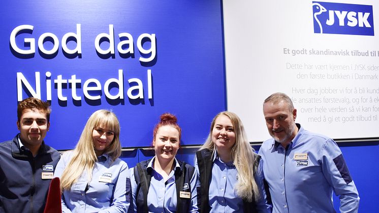 Butikken på Nittedal står i rekken som JYSK-butikk nr. 106 i Norge.