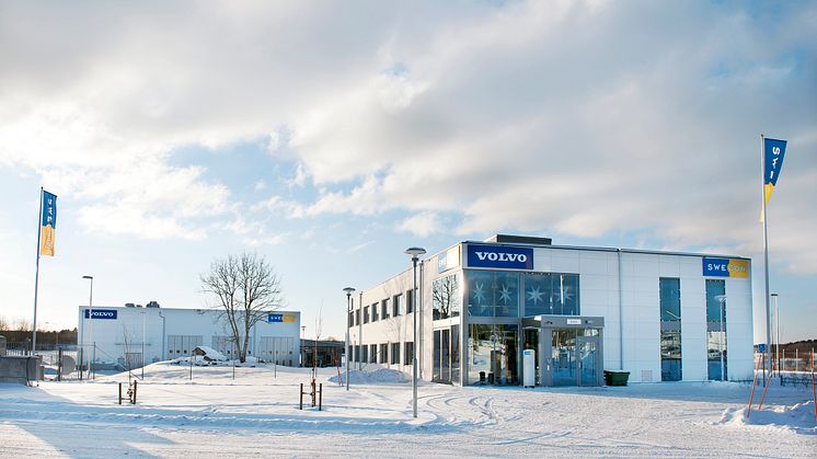 Swecon Eskilstuna - utrustningsverkstad och huvudkontor (vinter)