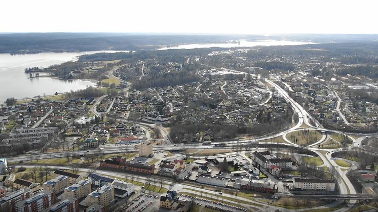 Flygbild över Karlskoga