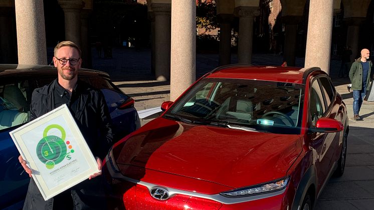 Hyundai Kona Electric i topp när Miljöbästa Bil 2019 utses