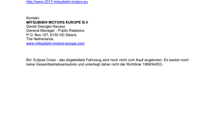 Mitsubishi auf dem Genfer Automobilsalon