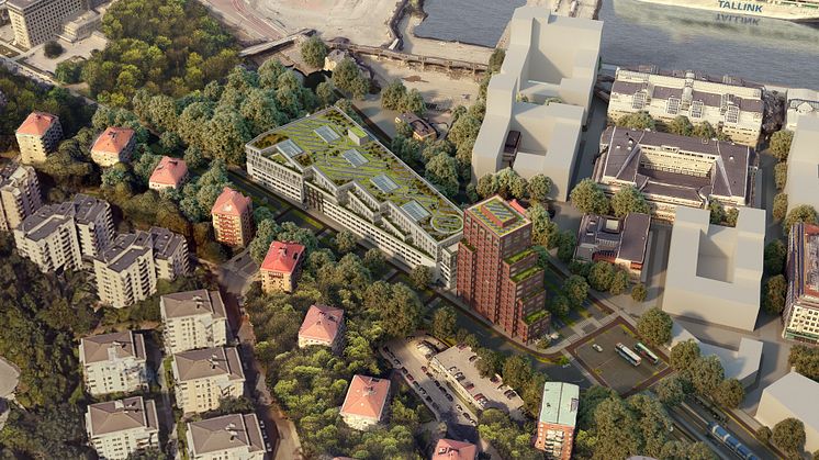 Nya Kv Lybeck kopplar samman Södra Värtan med Gärdet. Illustration: Strategisk Arkitektur.