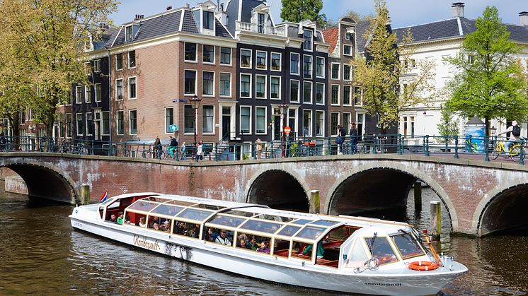 Sightseeing på Amsterdams kanaler
