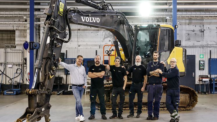 Swecons personal på demonteringsanläggningen