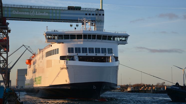 Die "Copenhagen" geht auf Probefahrt