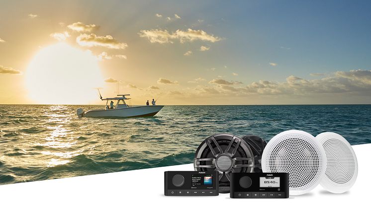 Garmin tuo markkinoille uudet Fusion-venestereo- ja -kaiutinsetit