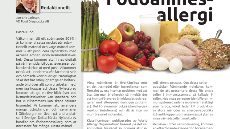 Nyhetsbrev januari, Allergener