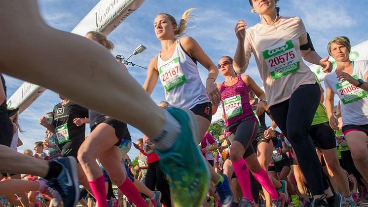 16 500 tjejer deltar i Vårruset Stockholm idag och i morgon