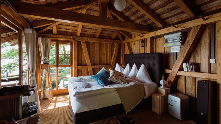 Pop-up Hotel Luzern, direkt am Vierwaldstättersee gelegen © Schweiz Tourismus