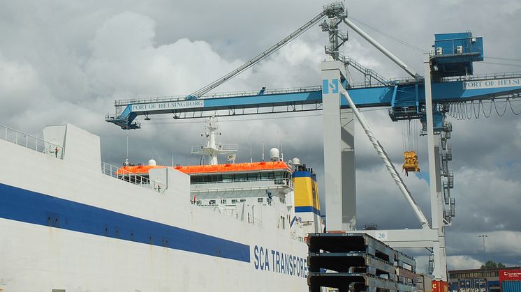 Pappersjätten SCA fördubblar sina godsvolymer via Helsingborgs Hamn