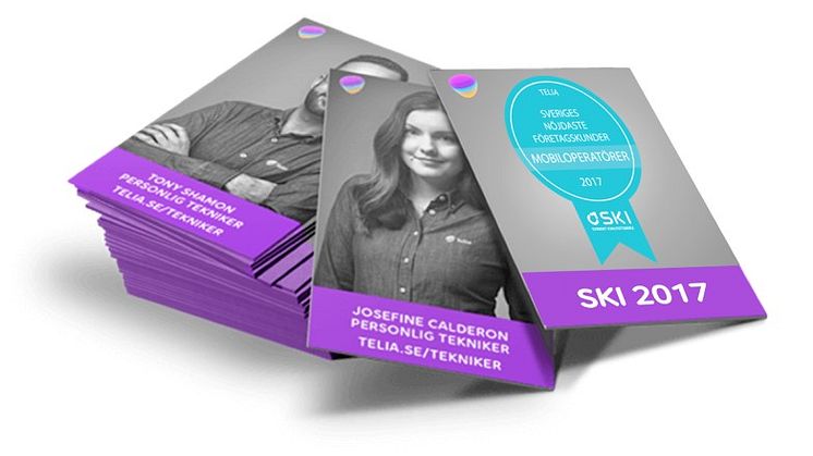  Telia fortsätter att ha Sveriges nöjdaste företagskunder för mobilt enligt Svenskt kvalitetsindex 2017