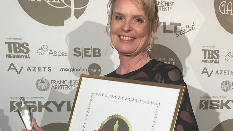 Ulli Söderberg från Svensk Fastighetsförmedling har fått Azets pris Årets CFO 2019. 