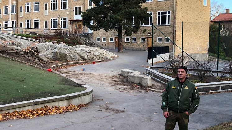 Frank, f.d. kriminell, besökte elever i årskurs 5