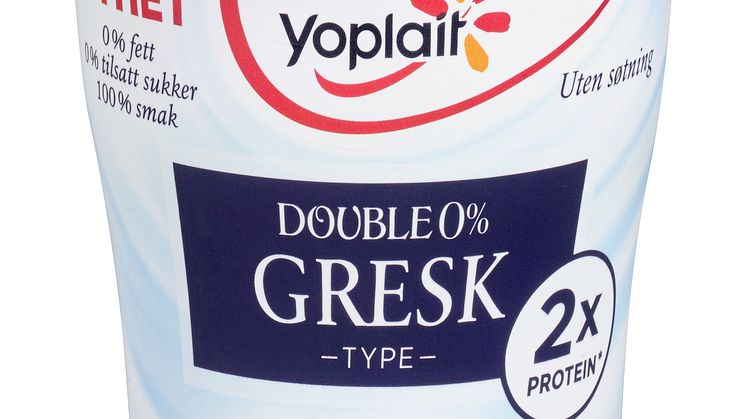 Yoplait Double 0% Gresk type - naturell