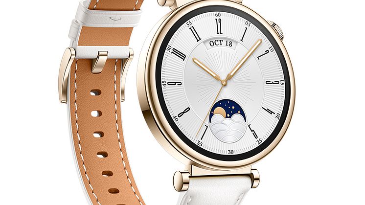 Huawei Watch GT4_41mm_White leather_Front right