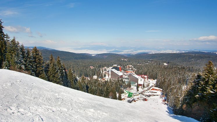 Borovets (Bulgaria), which is the cheapest resort for adult skiers according to the Post Office 2023 Ski report