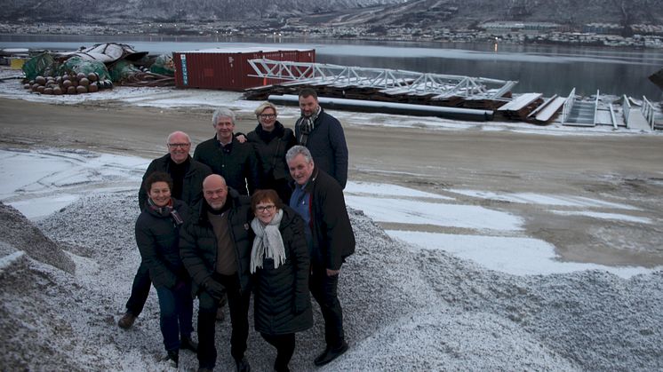 Denne gjengen er klar for å bygge nytt logistikksenter i Breivika i Tromsø. 