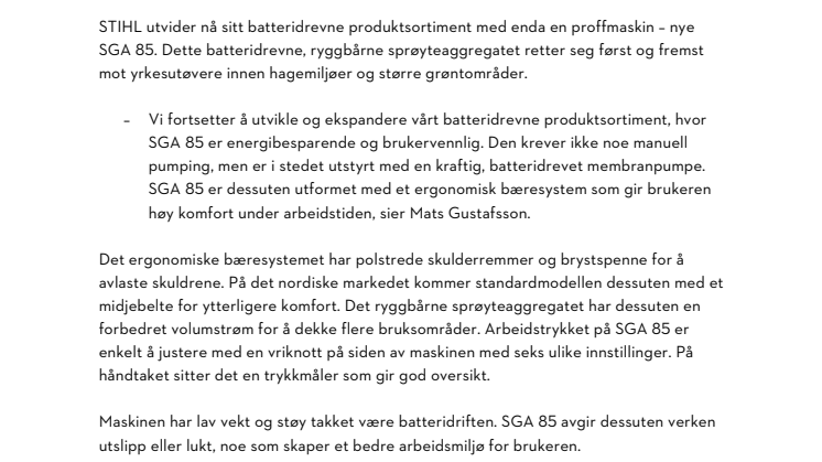 STIHL LANSERER SITT FØRSTE BATTERIDREVNE, RYGGBÅRNE SPRØYTEAGGREGAT.pdf