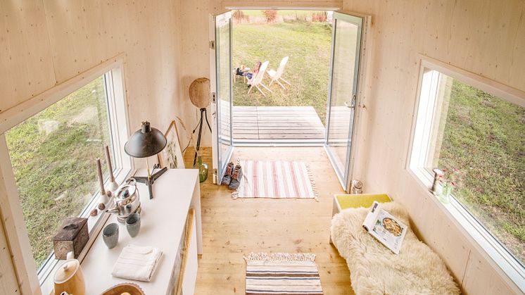 Modell „Hytte“ mit nachhaltiger Fassade aus Kebony - innen und außen schön