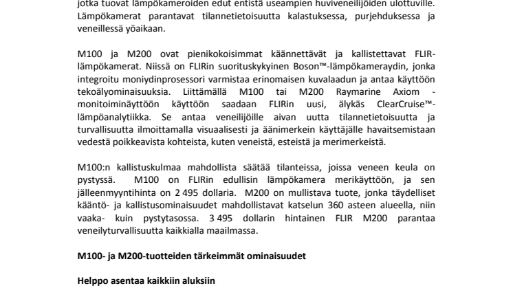FLIR: Pimeänavigointi on nyt paljon helpompaa