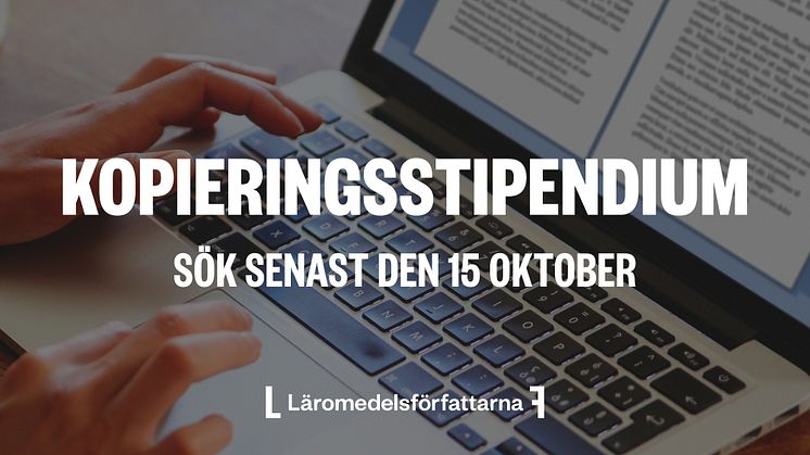 Nu kan du söka kopieringsstipendium