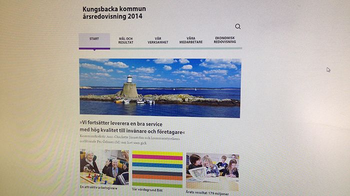 Kungsbackas årsredovisning nu på webben