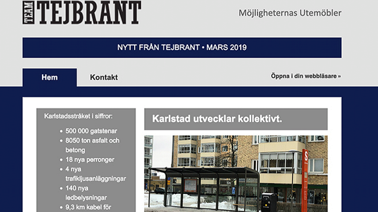 Nyhetsbrev Karlstadsstråket