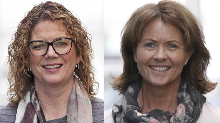 Direktør for samfunn og kommunikasjon i Norsk Tipping, Tonje Sagstuen, og administrerende direktør Åsne Havnelid. 