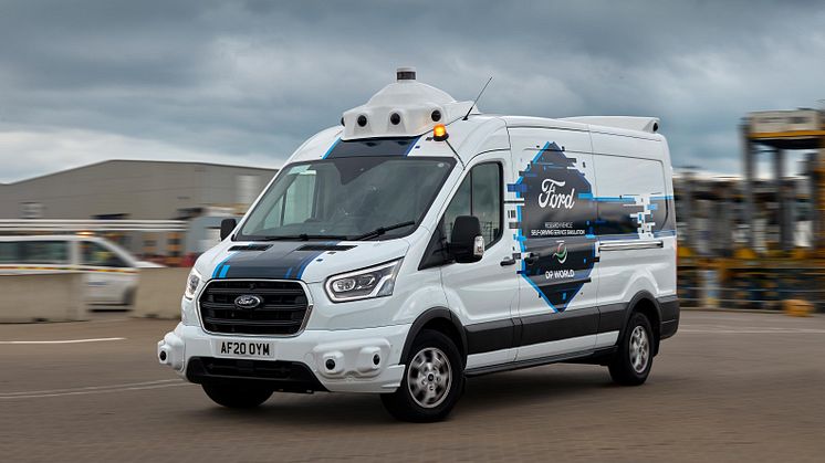 Ford DP World testprosjekt selvkjørende 2021
