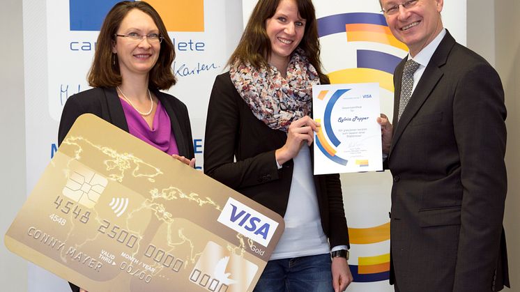Visa Europe Reisequiz: Preisübergabe an die Gewinnerinnen