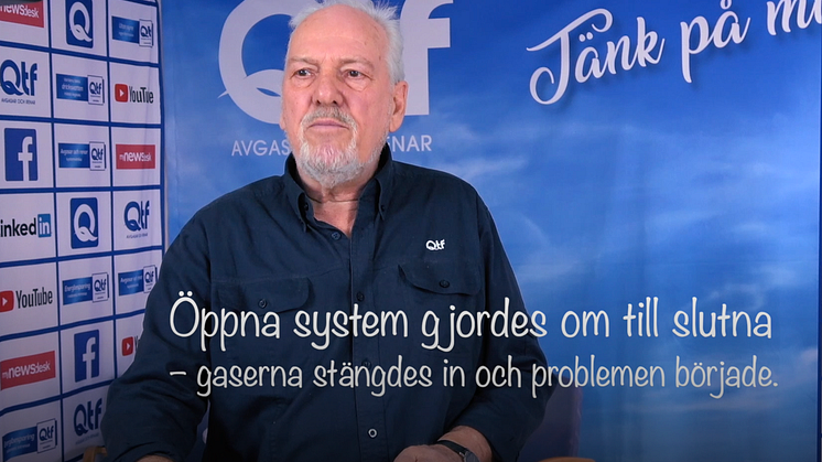 Björn Carlsson, grundare av QTF, berättar hur problem med gaser började i svenska värmesystem