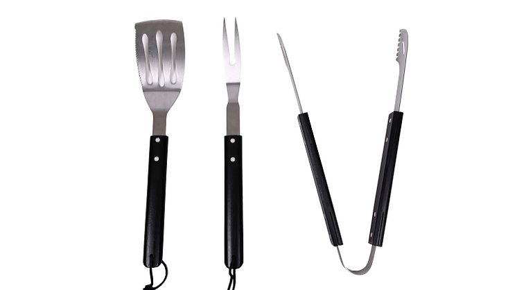 Fredde BBQ set 3-delat, svart  - Sagaform SS22 - 5018181
